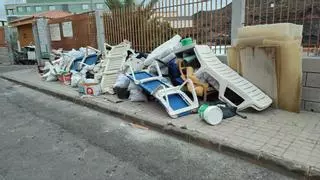 Oleada de residuos abandonados en Las Palmas de Gran Canaria