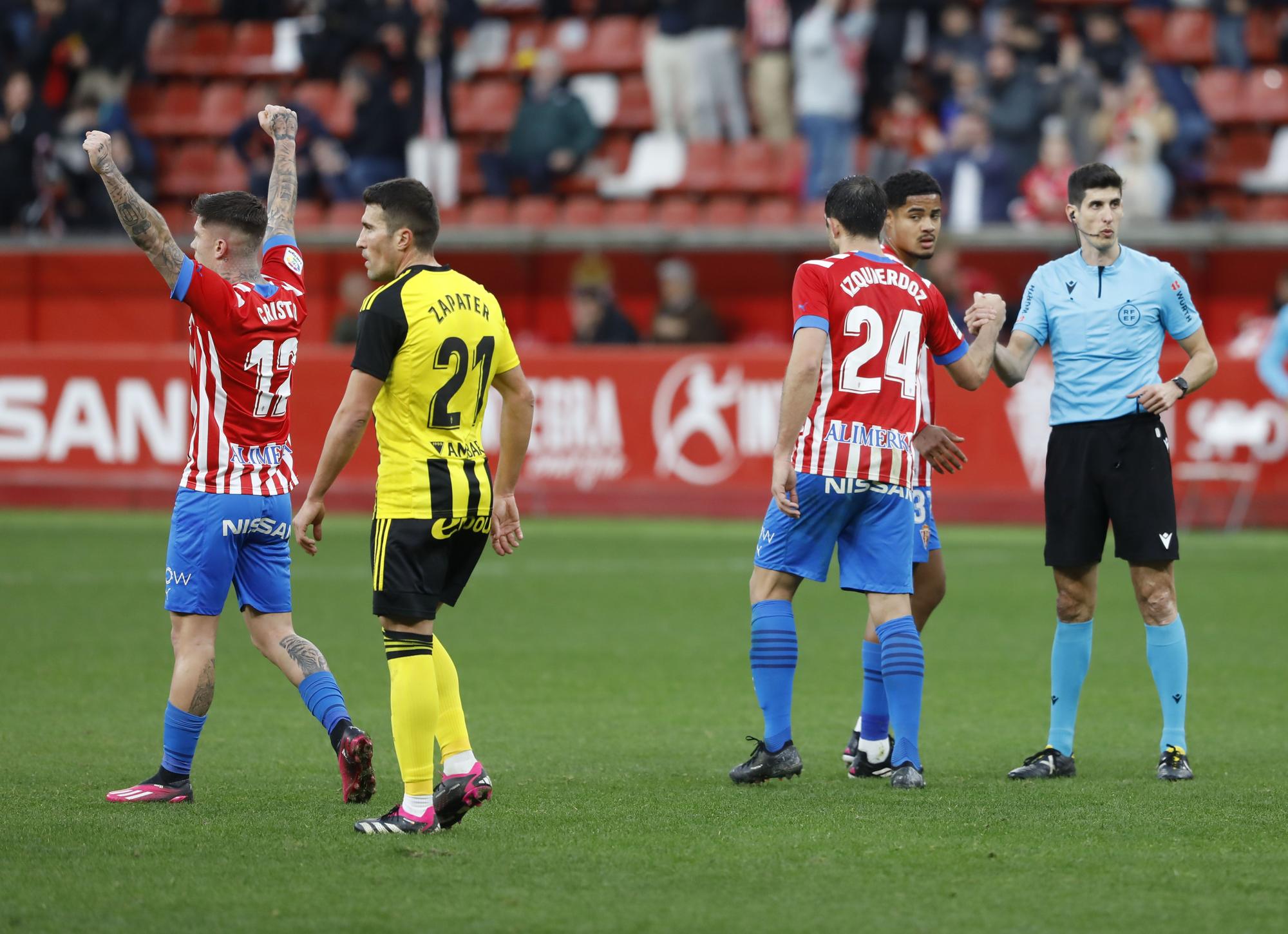 EN IMÁGENES: El encuentro entre el Sporting y el Real Zaragoza