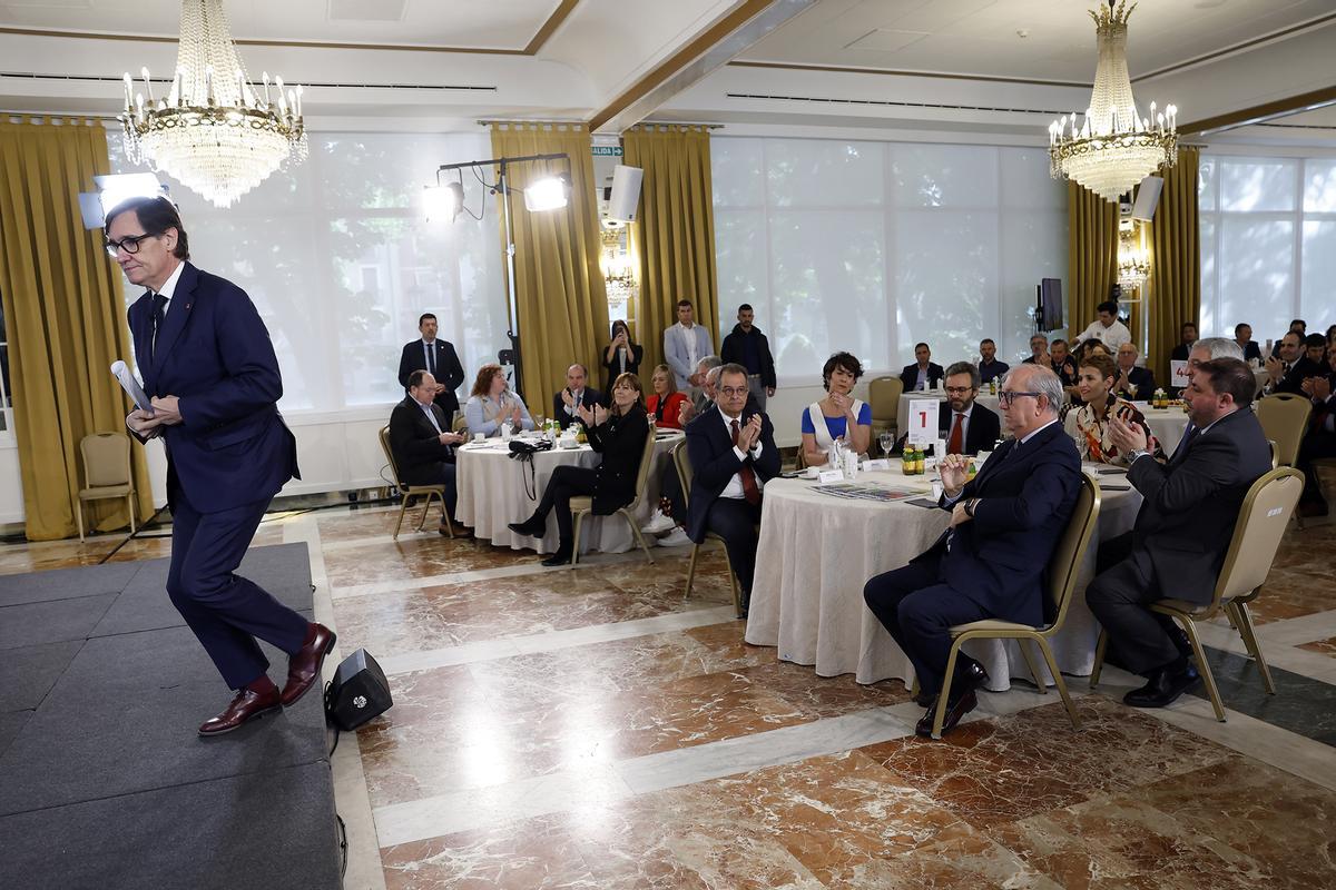 Desayuno informativo con Salvador Illa en Pamplona organizado por Diario de Noticias y EL PERIÓDICO