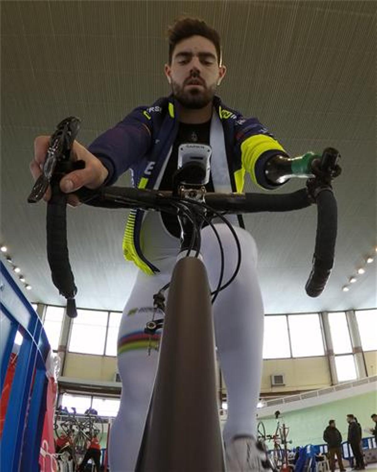 El cordobés Alfonso Cabello, durante un entrenamiento.