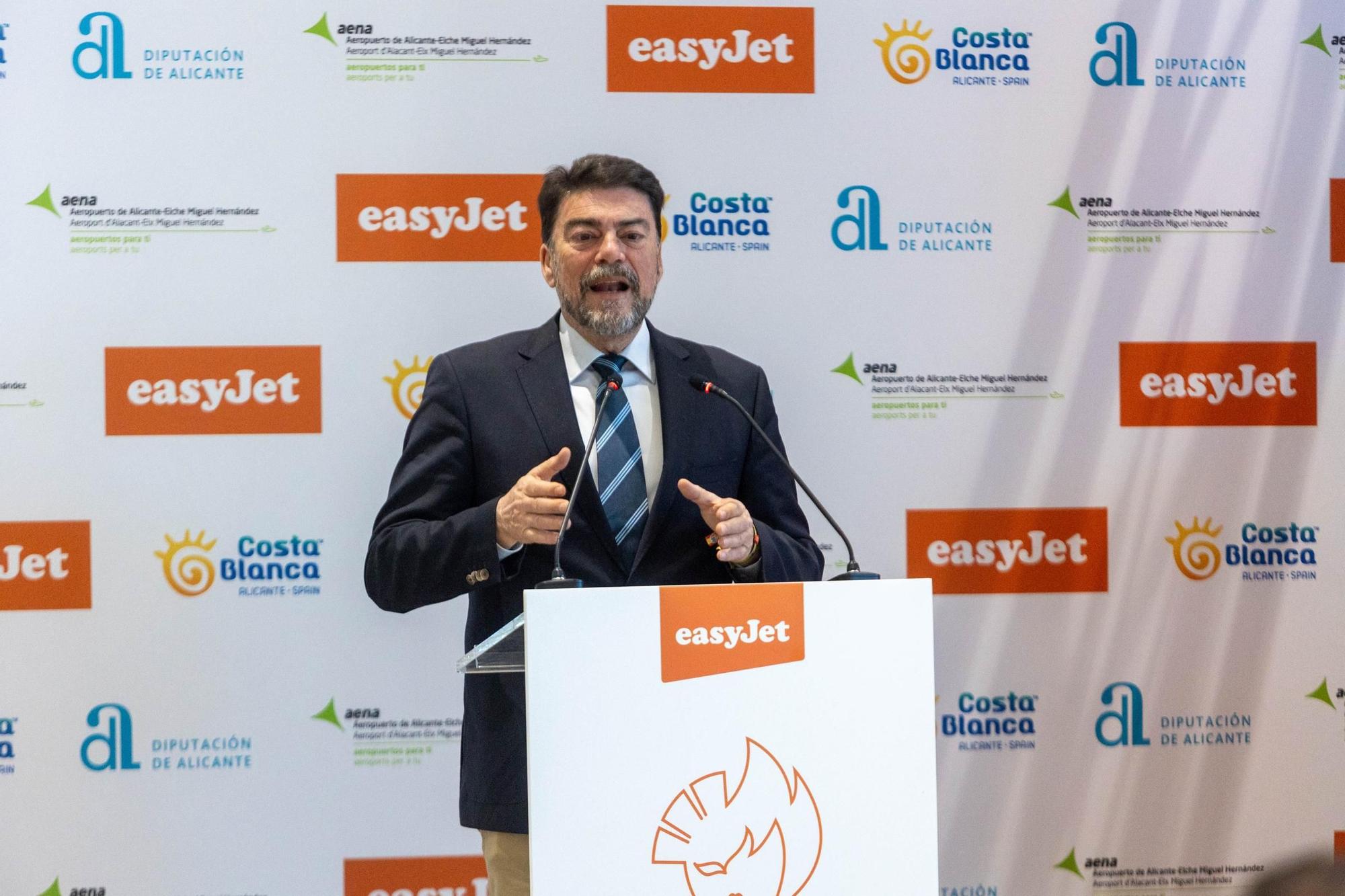 Presentación de la nueva base de Easyjet en el Aeropuerto de Alicante-Elche Miguel Hernández