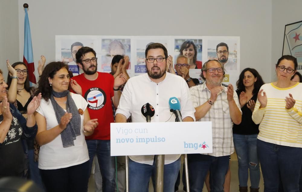 Xabie Pérez y el BNG valoran los resultados de las elecciones municipales en Vigo.