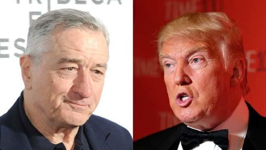 Robert De Niro y Donald Trump.