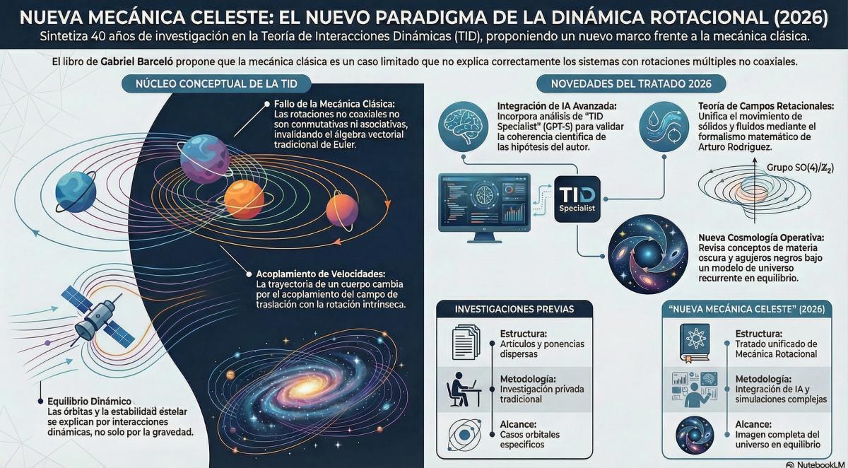 Esquema de la Teoría de Interacciones Dinámicas tal como se recoge en el libro Nueva Mecánica Celeste.