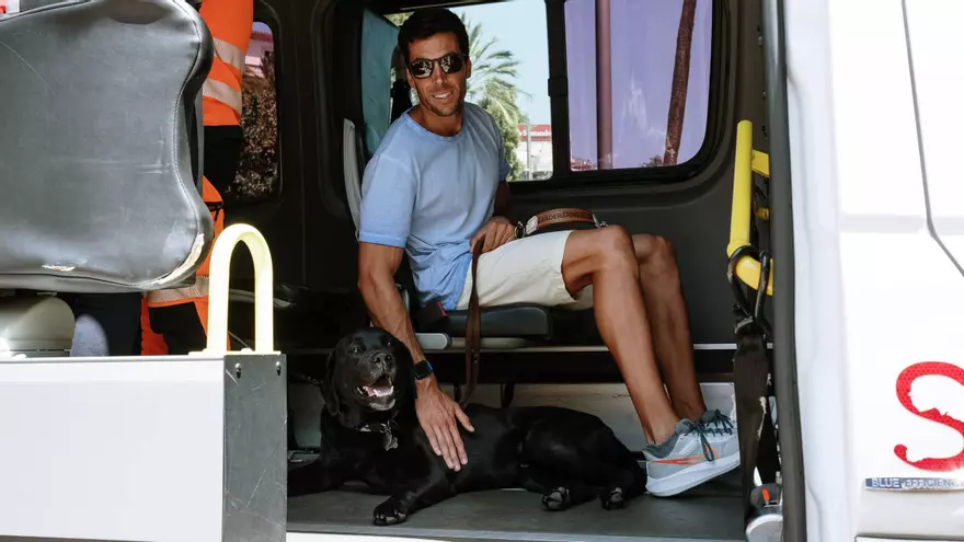 VÍDEO | Los perros guía podrán subir a las ambulancias no urgentes del Servicio de Salud para acompañar a los usuarios