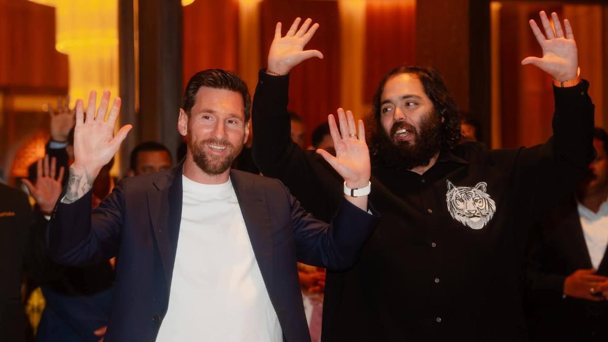 Leo Messi visitó al millonario indio Anant Ambani