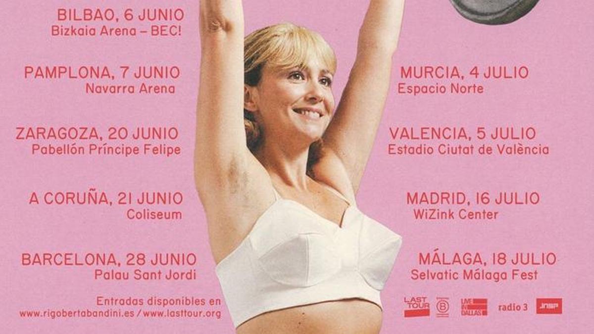 Cartel de la próxima gira de Rigoberta Bandini