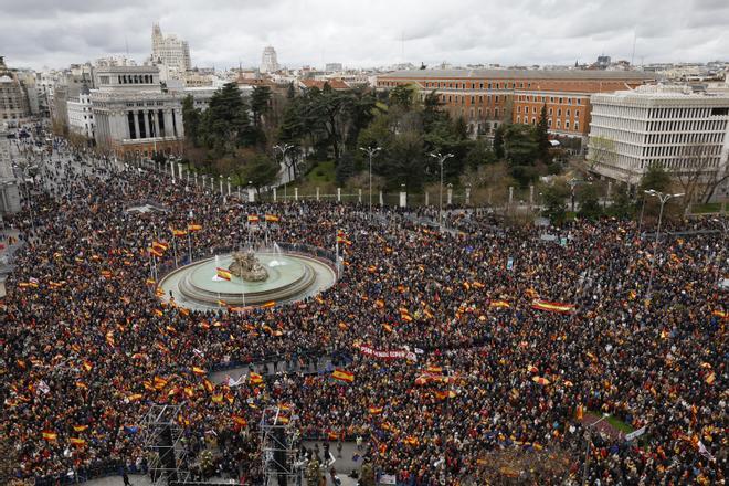 Concentración en Madrid contra la Ley de Amnistía