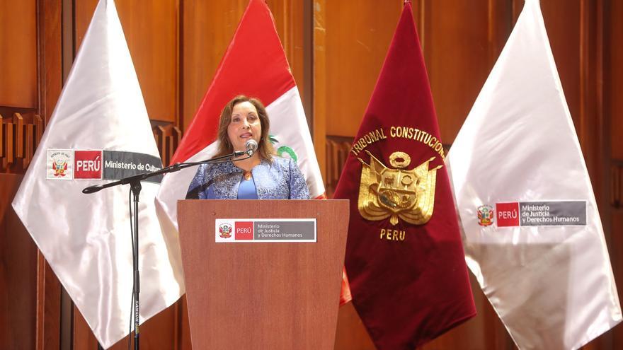 La presidenta peruana Dina Boluarte.