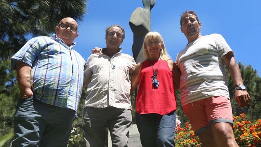 Antonio Fernández, José Becerra, Paqui Cruz y Andrés Cuenca contaron ayer sus testimonios.