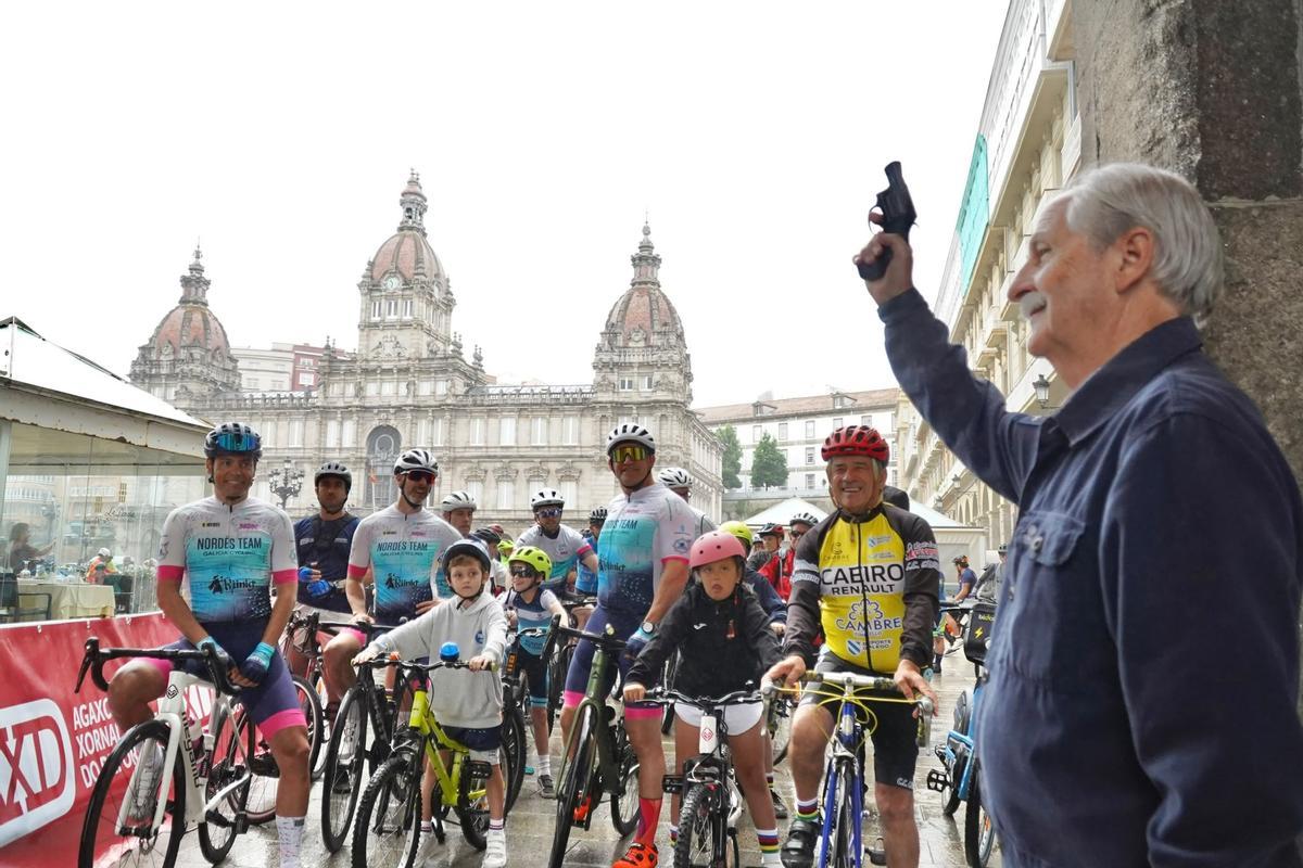Día de la Bicicleta en A Coruña pasado por agua Día de la Bicicleta en A Coruña pasado por agua