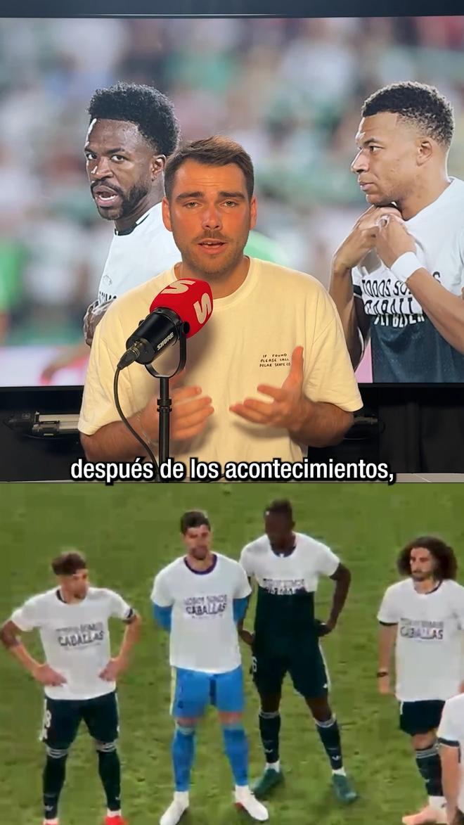 Paco González, muy crítico con Mbappé, Vinicius y Konaté por la camiseta de apoyo a Ceuta: "Le estás faltando el respeto al Real Madrid"