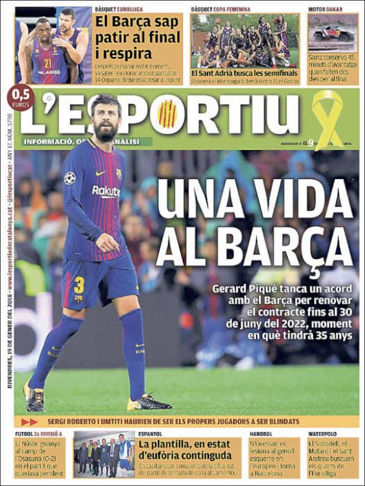 Portadas deportivas del viernes 19 de enero