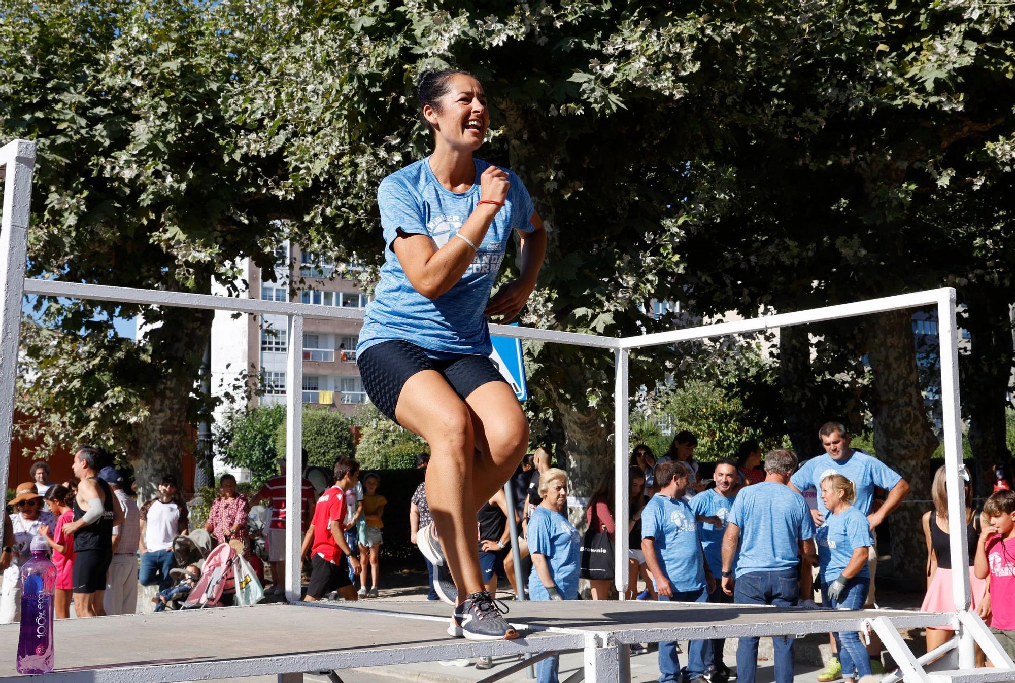 Baiona suda a ritmo de zapatilla y zumba