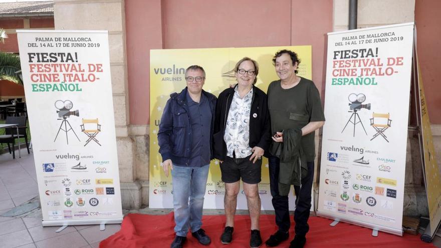 Daniel Monzón, Ventura Pons y Agustí Villaronga, ayer, en CineCiutat.