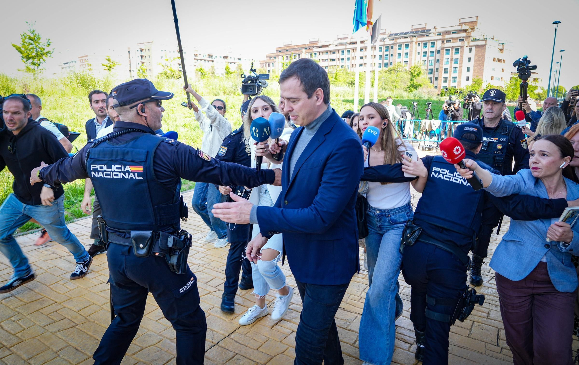 David Sánchez declara en los juzgados de Badajoz
