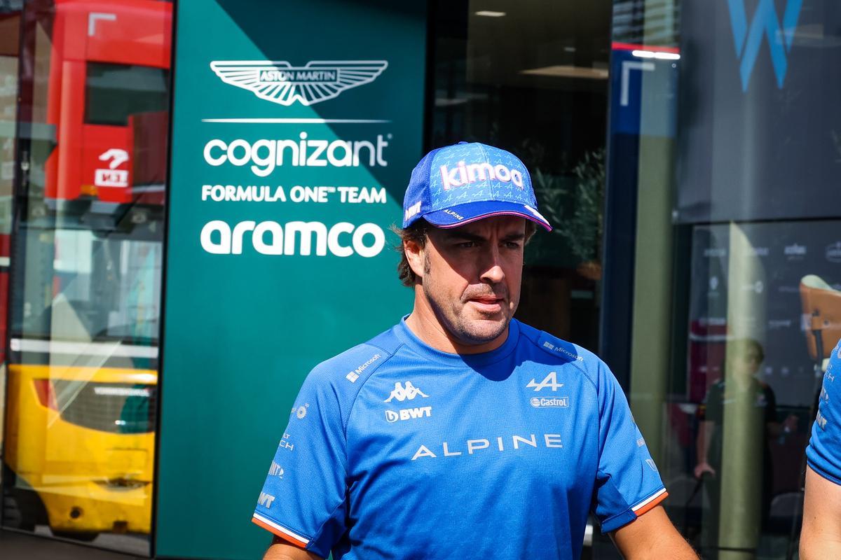 Fernando Alonso, con la cabeza puesta cada vez más en Aston Martin.