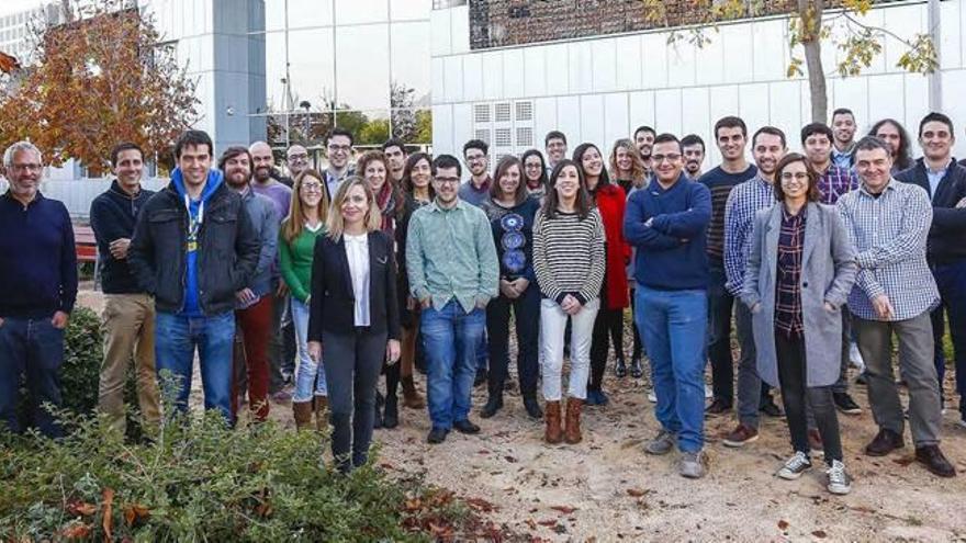 Equipo humano que conforma la firma castellonense Cuatroochenta, con sede en la UJI.