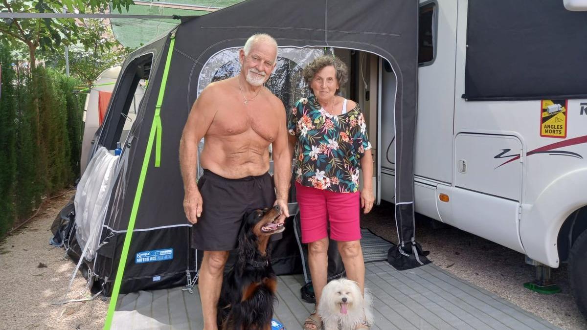 Franceses en el cámping Riberamar, abierto todo el año en la Ribera de Cabanes.