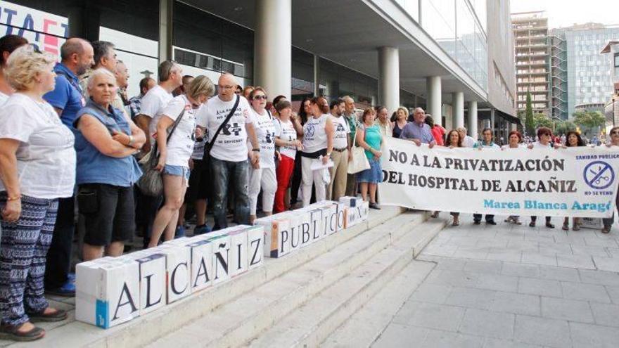 Retoman las concentraciones para reclamar las obras del hospital de Alcañiz