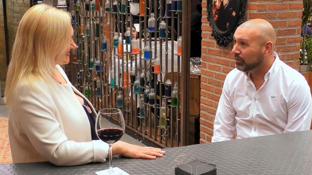 Natalya y Luisma, en &#039;First Dates&#039;.