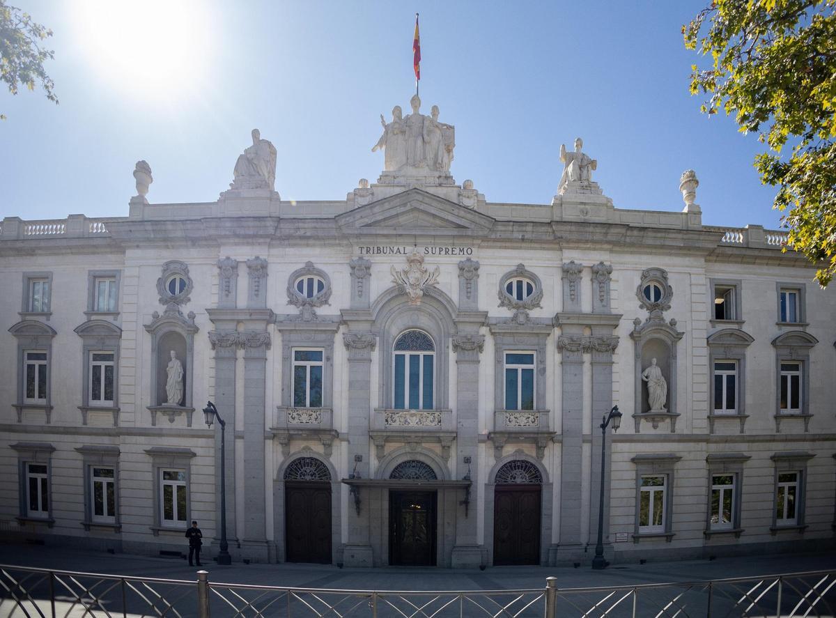 Fachada de la sede del Tribunal Supremo.
