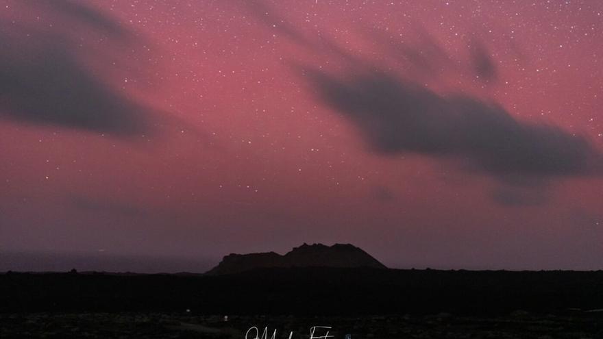 Las espectaculares auroras boreales vistas desde Lanzarote