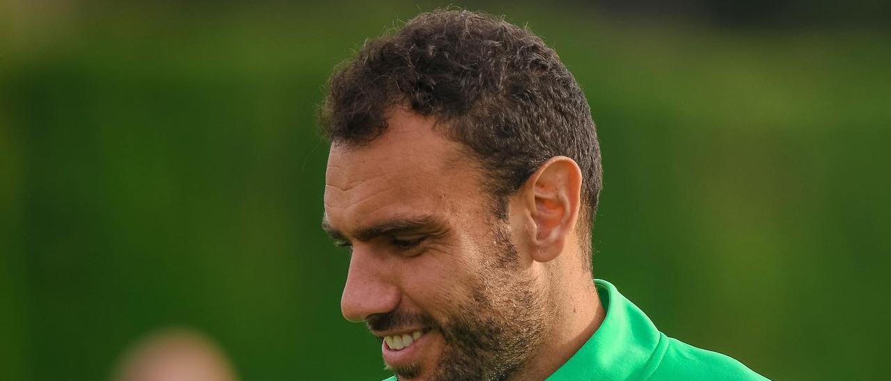 Gonzalo Verdú, durante un entrenamiento