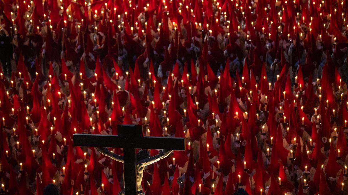 Juramento previo a la procesión del silencio de la Semana Santa de Zamora