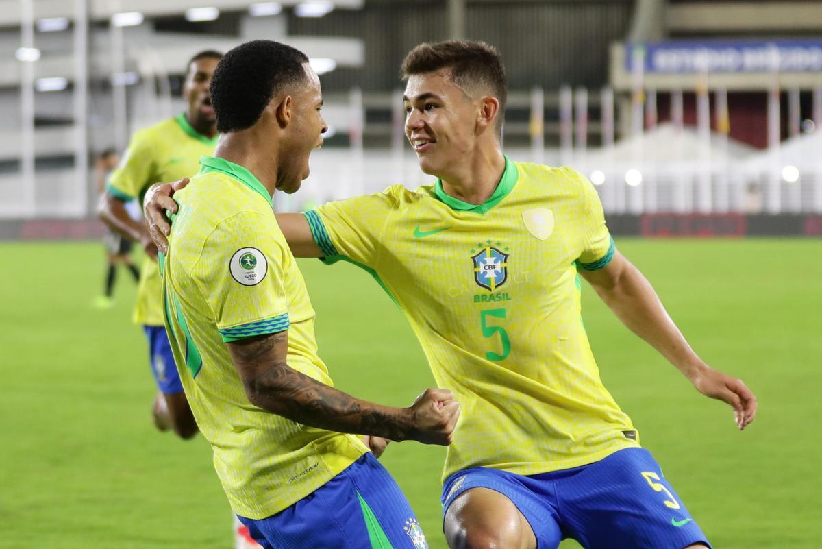 Gabriel Moscardo, con la Selección Brasileña Sub-20
