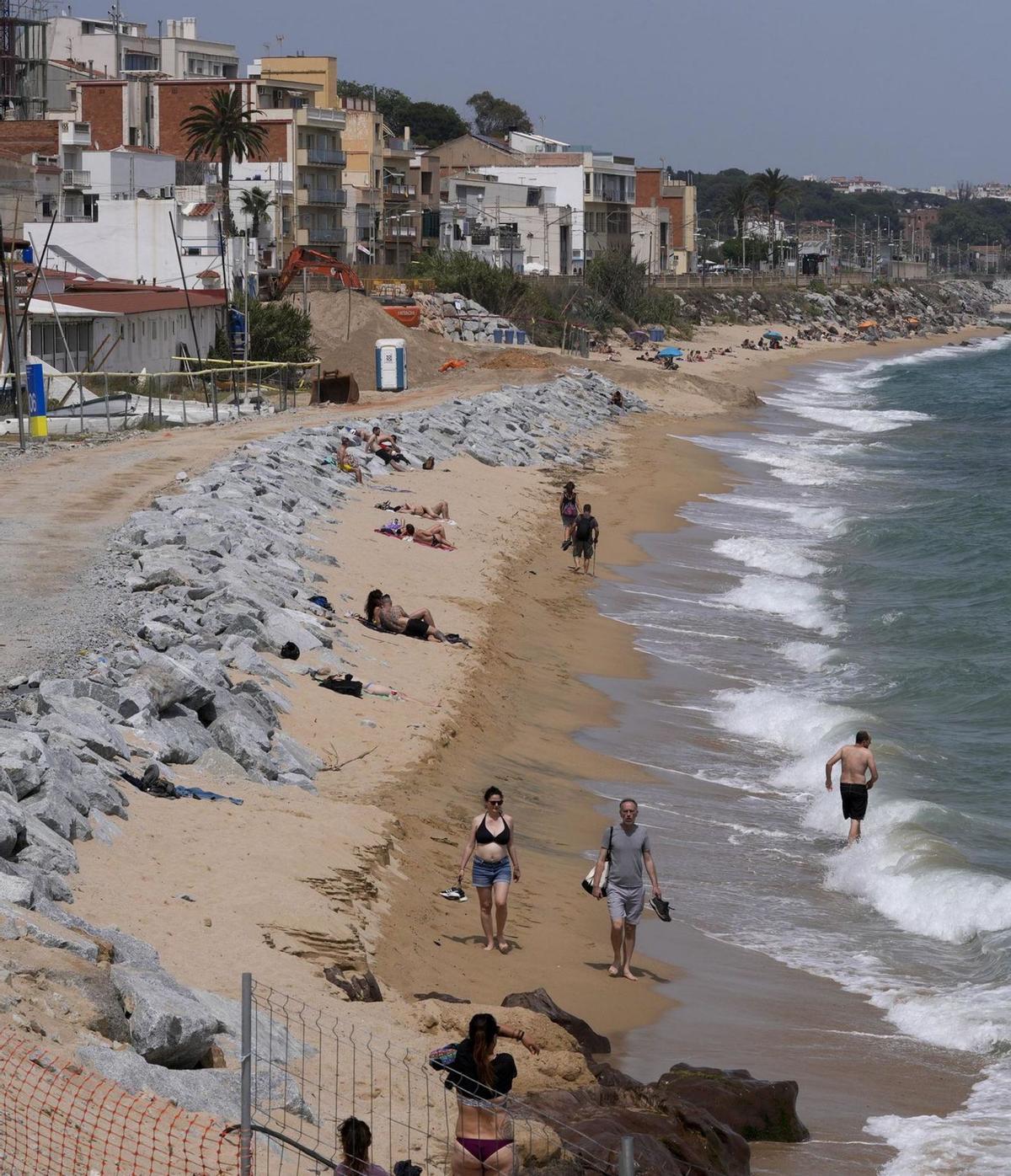 "La platja de Montgat ha desaparegut"