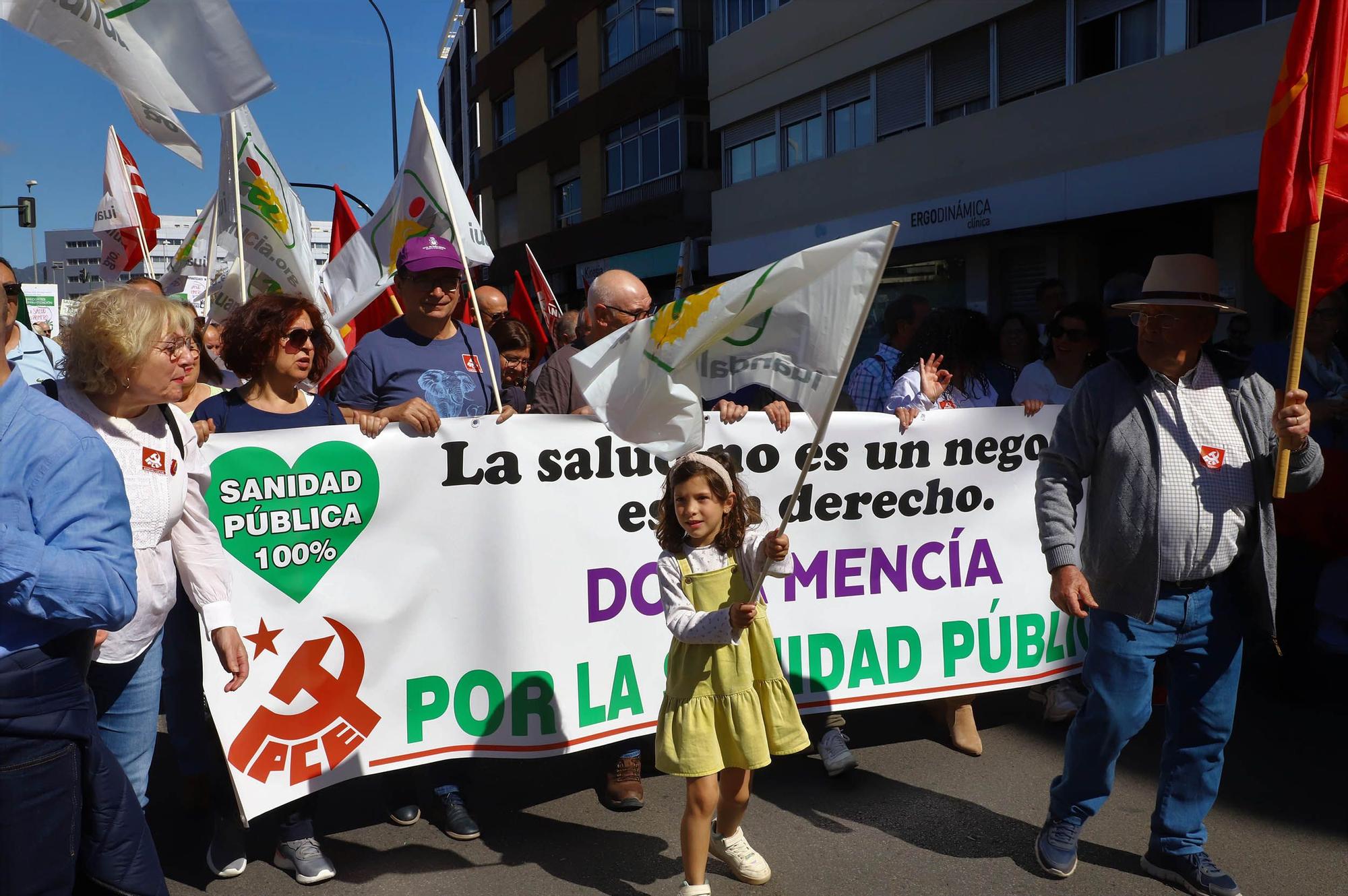 Manifestación en defensa de la sanidad pública