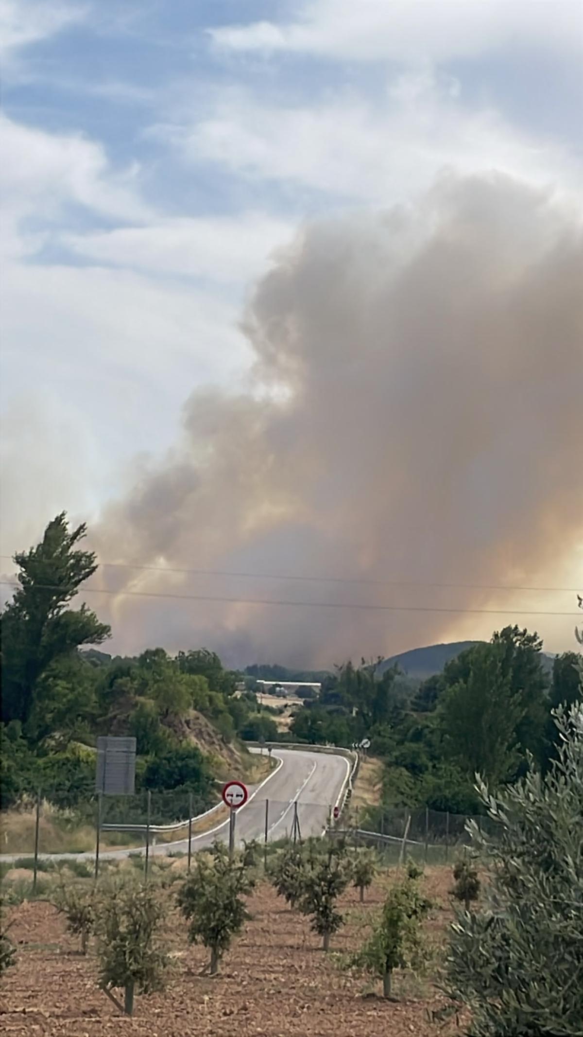 Incendio en Peñarroya de Tastavins