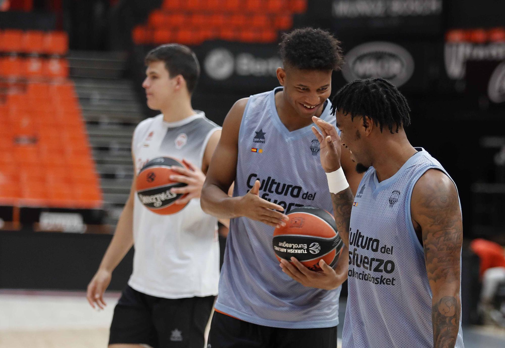 Así fue la sesión de entrenamiento para Valencia Basket