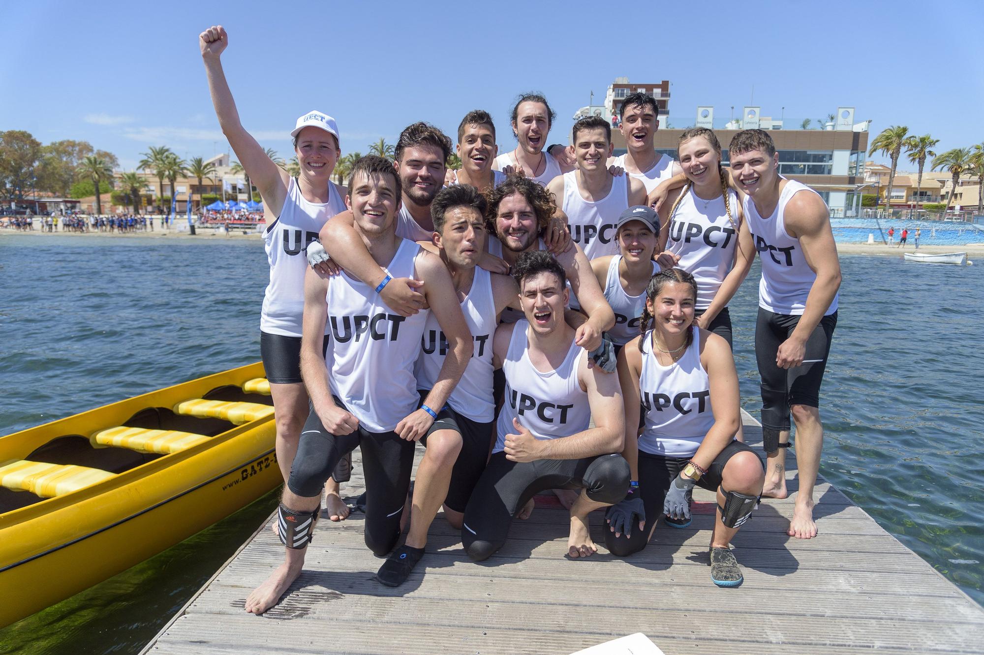 Así ha sido el campeonato de piragüismo Interuniversidad Playa Barnuevo en San Pedro