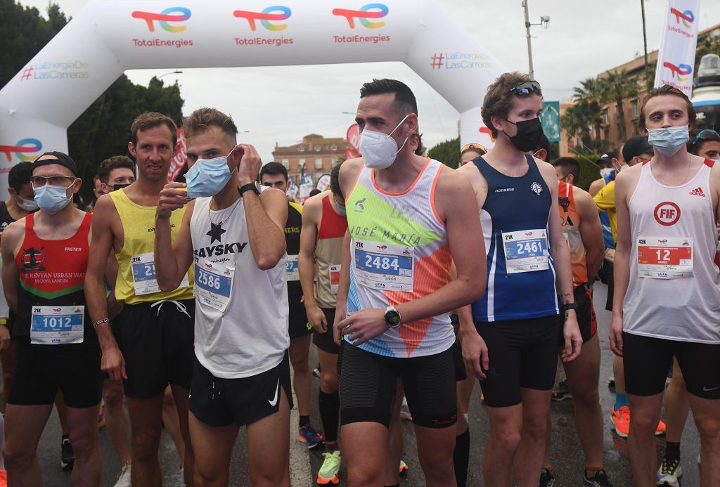 Así fue la salida de la maratón y la media maratón de Murcia