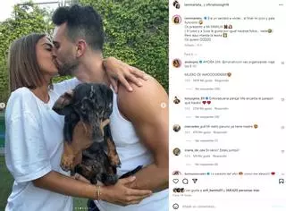 Suso Álvarez y Marieta confirman su relación con un beso y un nuevo integrante en la familia: "Era un secreto a voces"