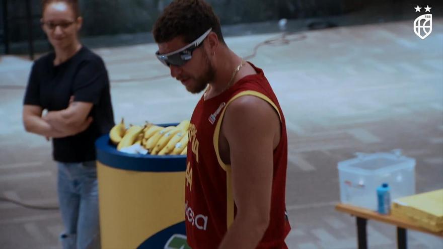 Álvaro Cárdenas y Mario Saint-Supéry, con España en las Ventanas FIBA