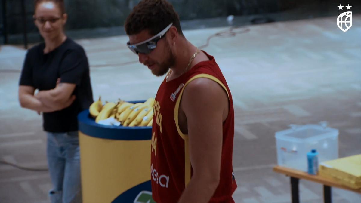 Álvaro Cárdenas y Mario Saint-Supéry, con España en las Ventanas FIBA