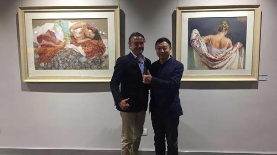 El alcoyano Germán Aracil, en la galería china Ming.