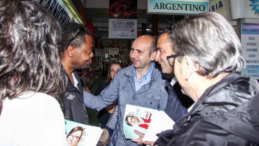 Francisco Conejo y Daniel Pérez en el Mercado Bailén.