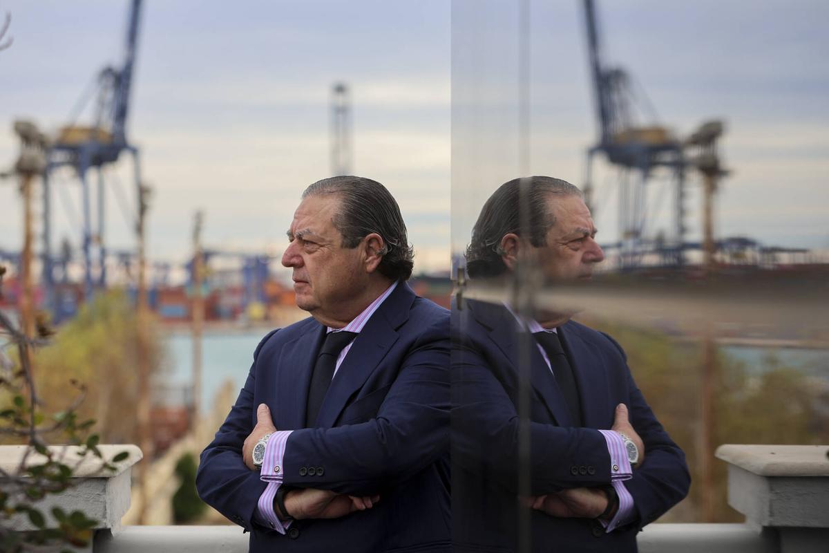 Vicente Boluda Fos, en la sede de Boluda Corporación Marítima del puerto de València.