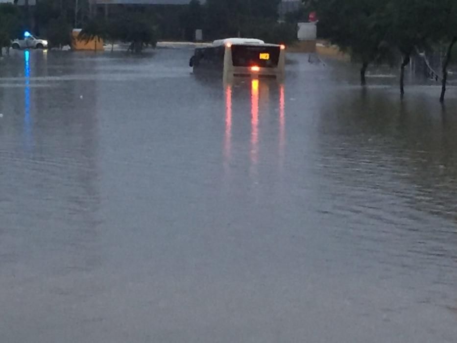 Las imágenes del temporal de lluvia en Málaga