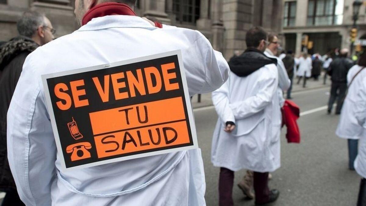 Imagen de archivo de una manifestación contra los recortes en Sanidad.