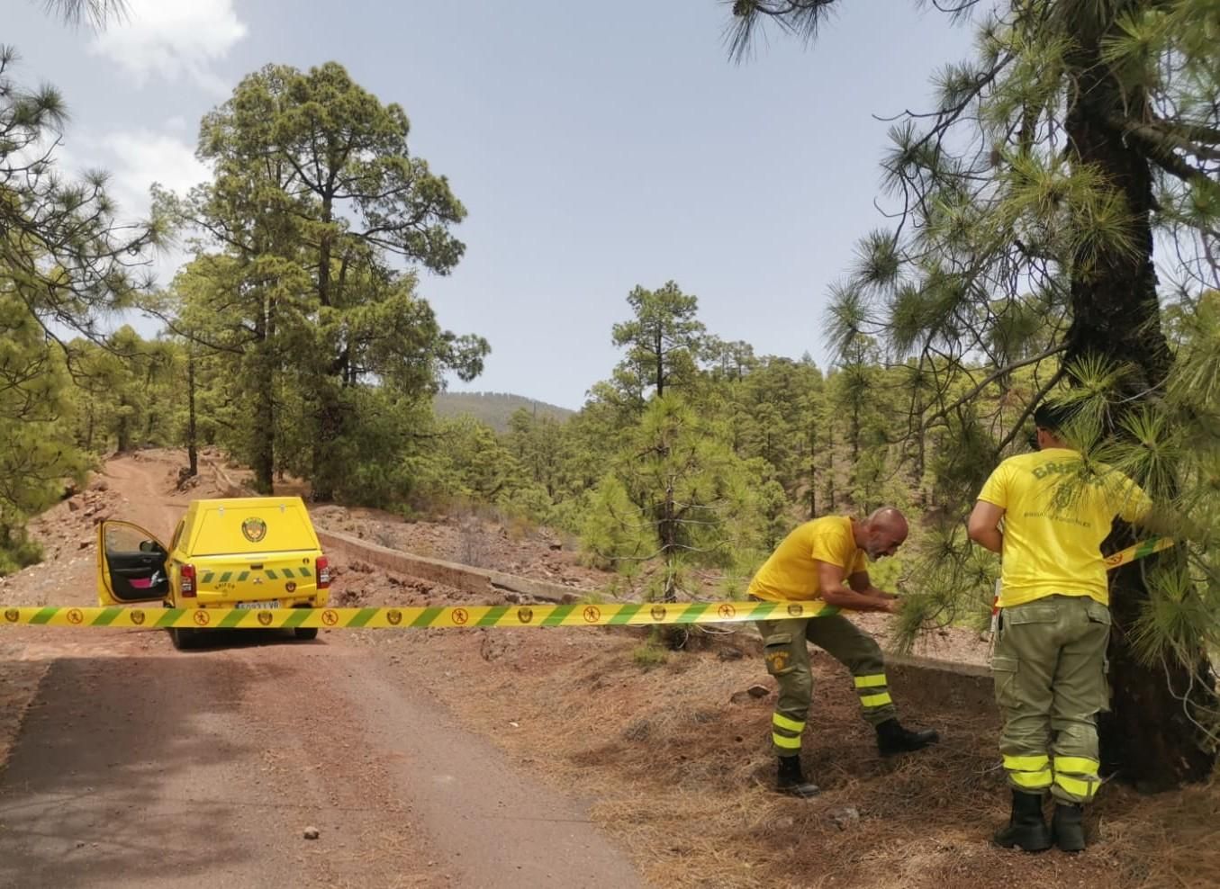 Cierre de carreteras en Tenerife por la ola de calor