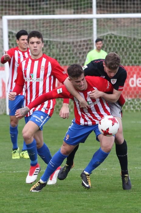 Partido entre el Sporting B y el Athletic B