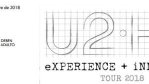 Entrada del concierto de U2 el 21 de septiembre en Madrid.