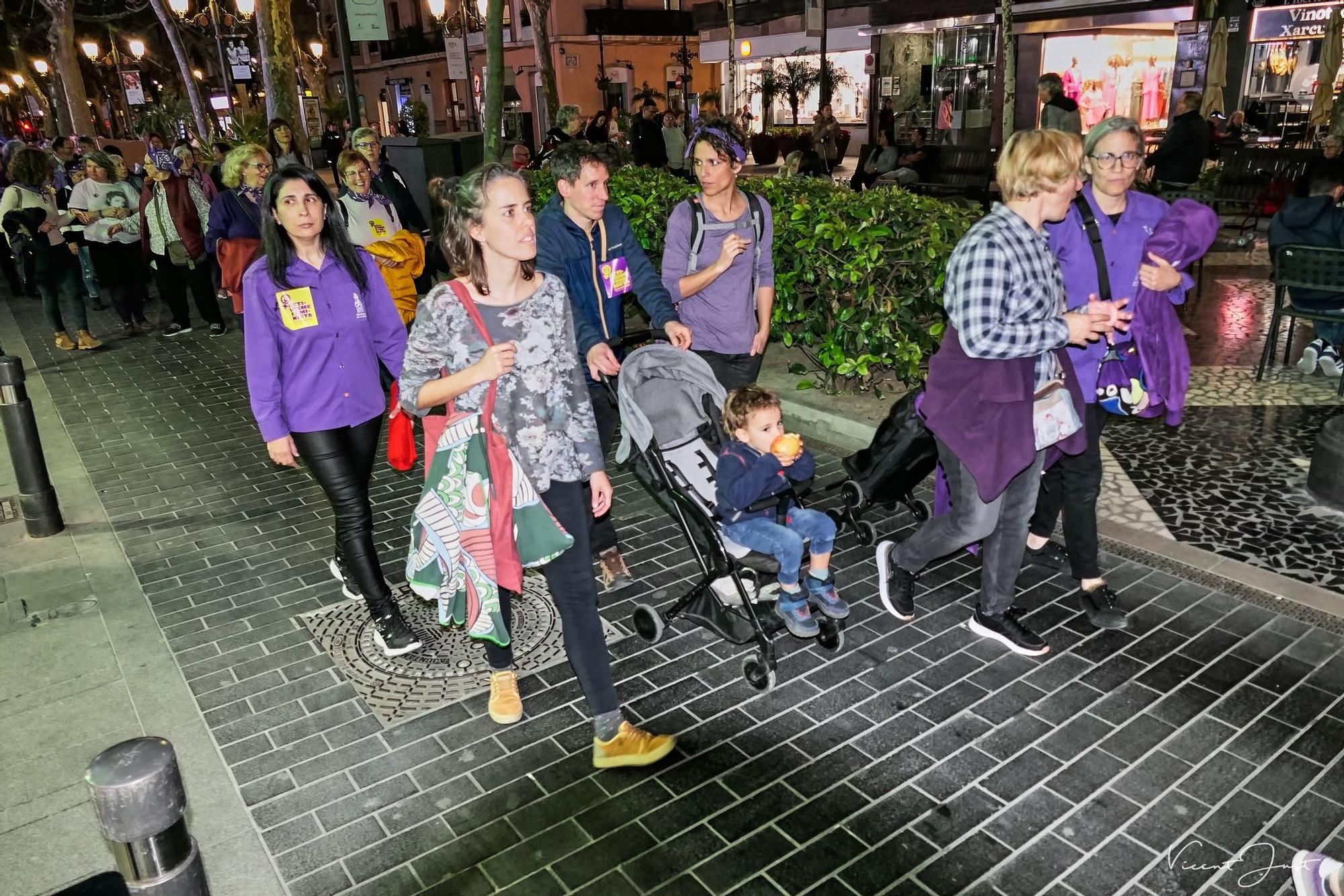 La manifestación feminista del 8M en Gandia