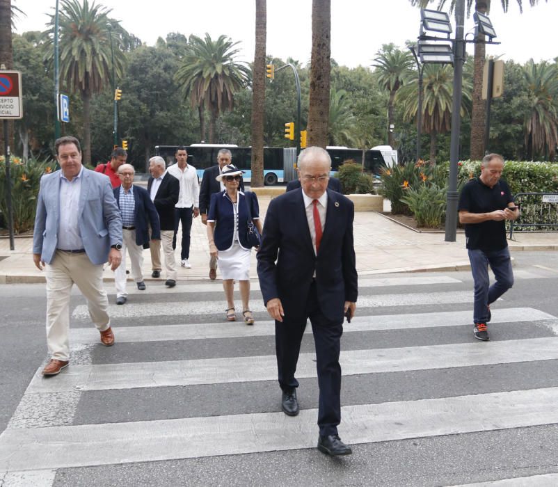 Reunión por el futuro del Málaga CF en el Ayuntamiento