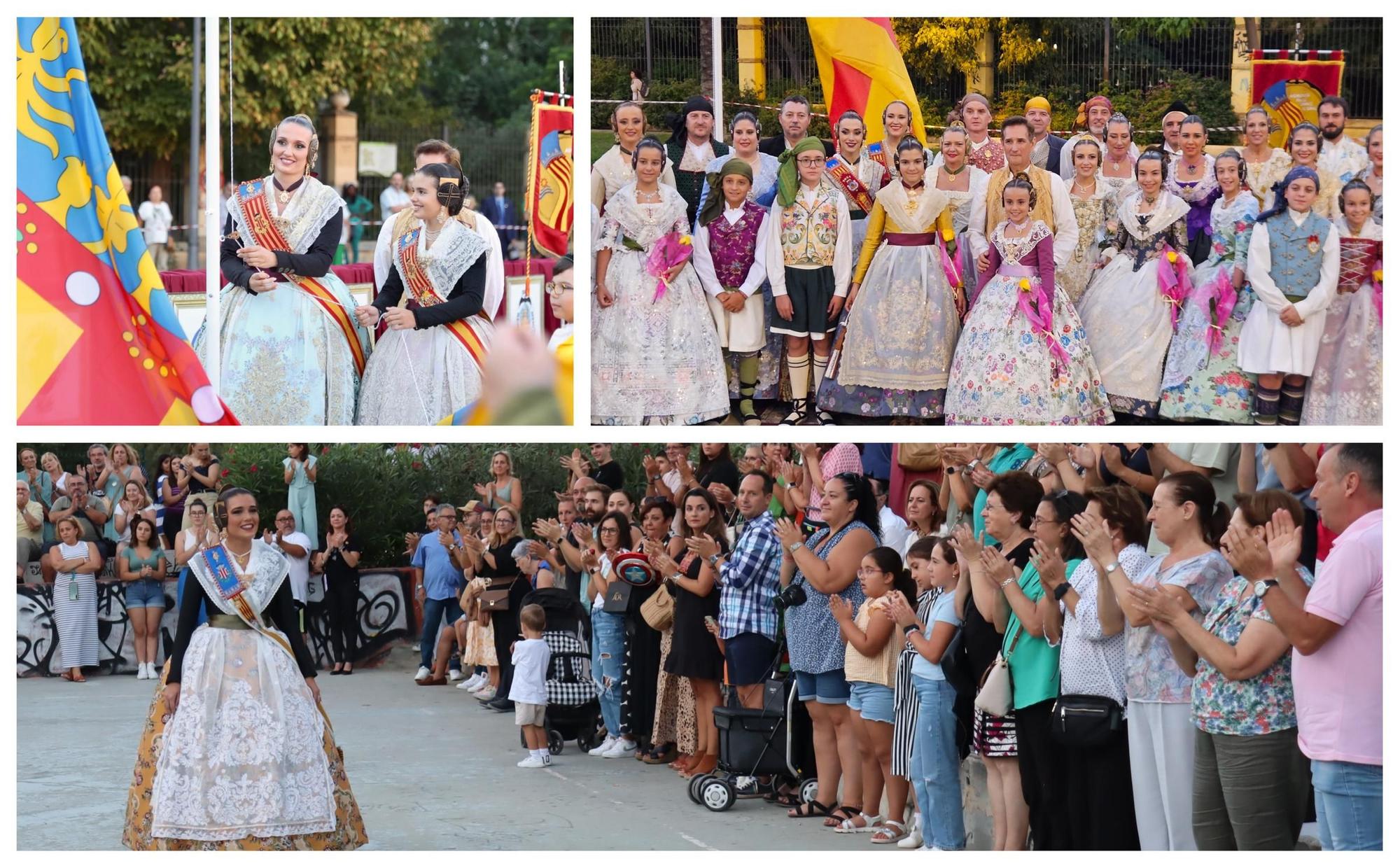 Las fallas de Camins al Grau izan la Senyera